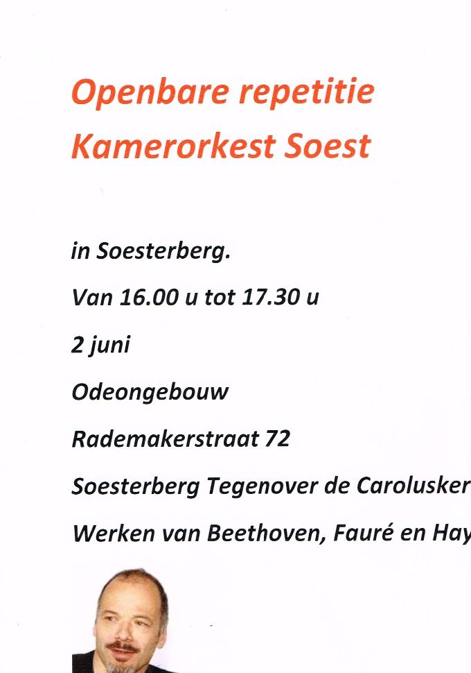Zaterdag 2 juni aanstaande in het Odeongebouw.